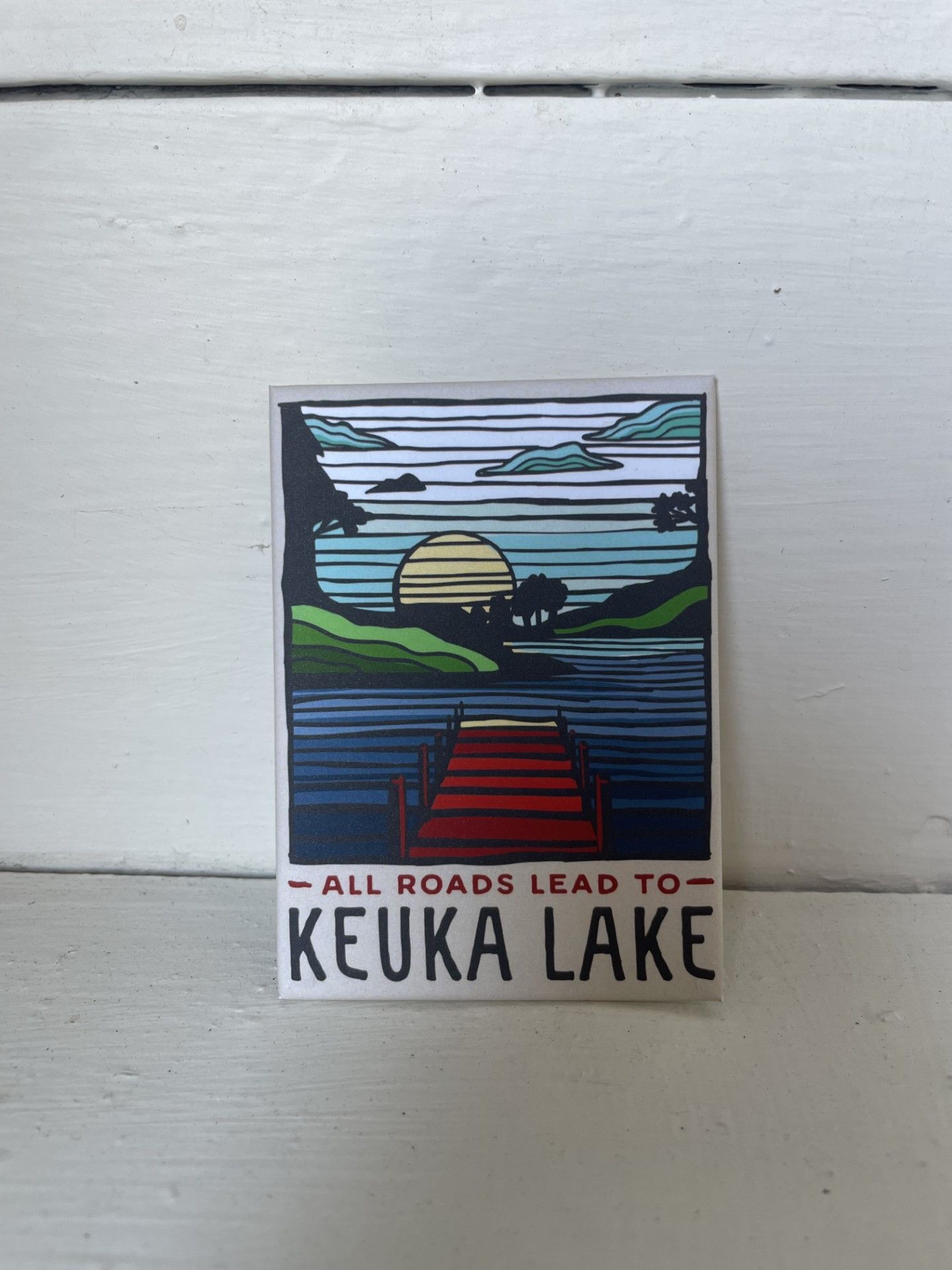 All Roads Lead to Keuka Lake Magnet