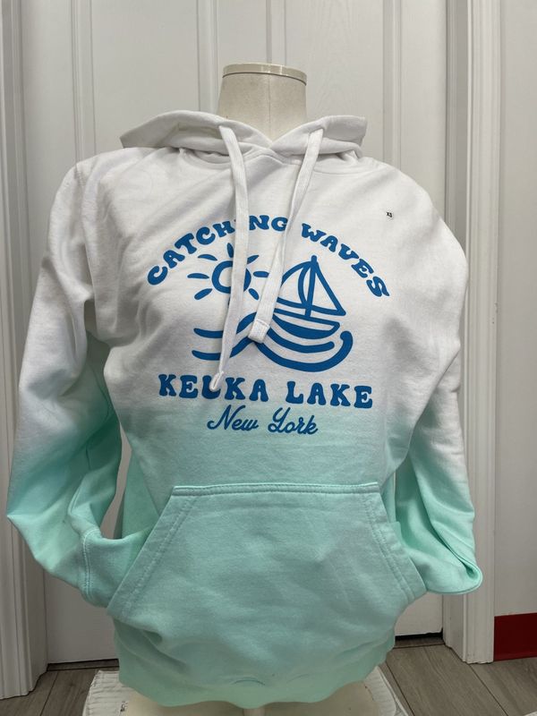 Keuka Lake Catching Waves Hoodie - Multiple Colors