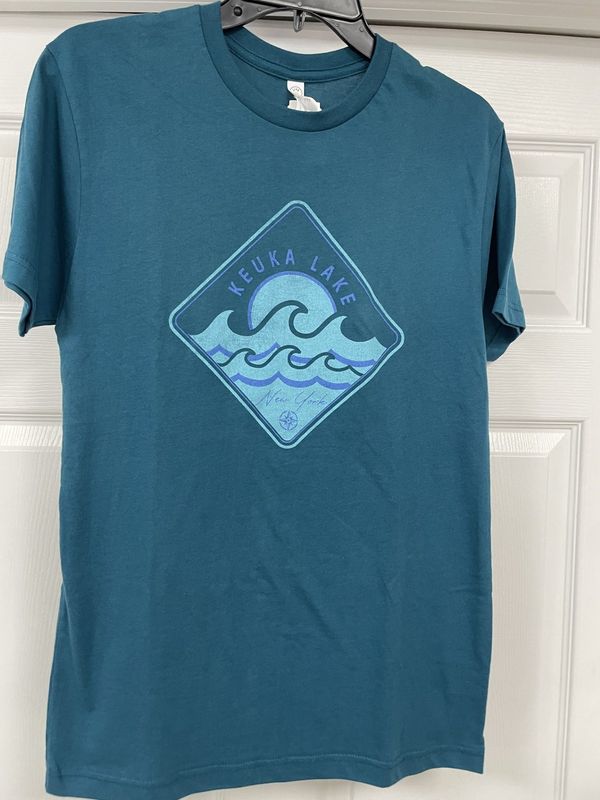 Keuka Lake Wave Tee- Multiple colors
