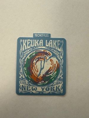 Keuka Lake Swirl Logo Sticker