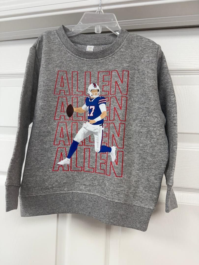 Buffalo Bills Josh Allen Youth Crewneck