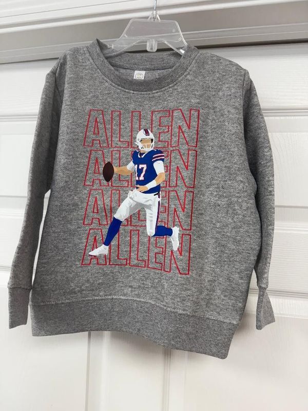 Buffalo Bills Josh Allen Youth Crewneck