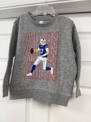 Buffalo Bills Josh Allen Youth Crewneck