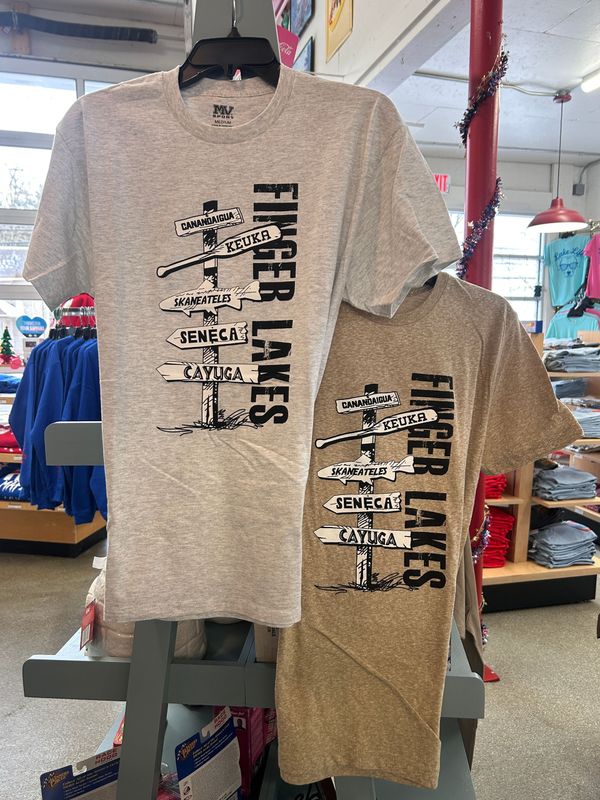 Finger Lakes Lakes This Way Tee - Multiple Colors