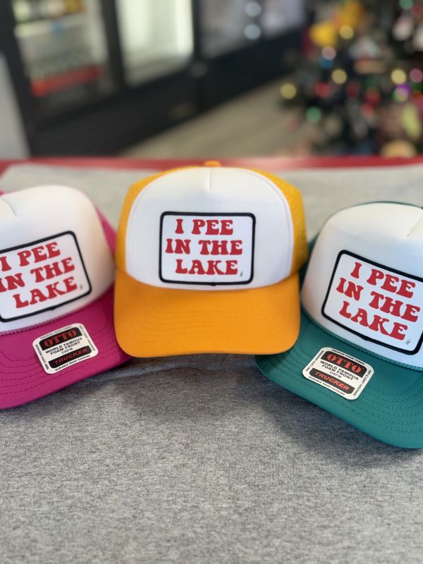 I Pee in the Lake Trucker Hat