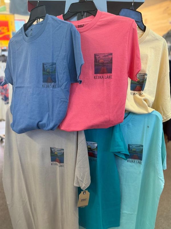 All Roads Lead to Keuka Lake Short Sleeve Tee - Multiple Colors