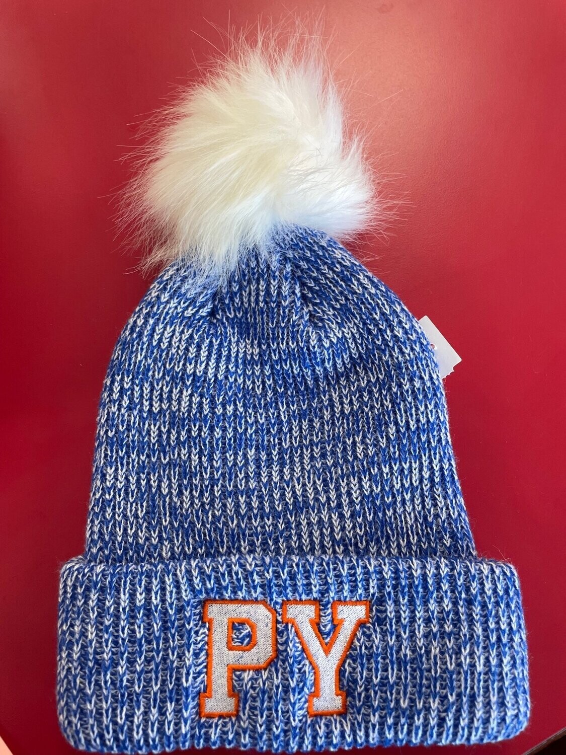 Penn Yan Quilted Pom Pom Winter Hat - Multiple Colors, Style: Blue Quilted Pom Pom