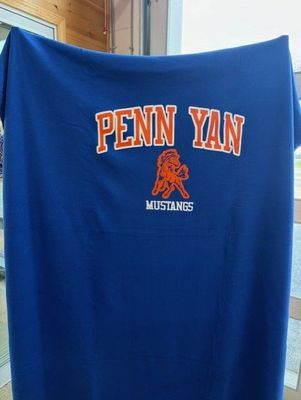 Penn Yan Mustangs Sweatshirt Blanket