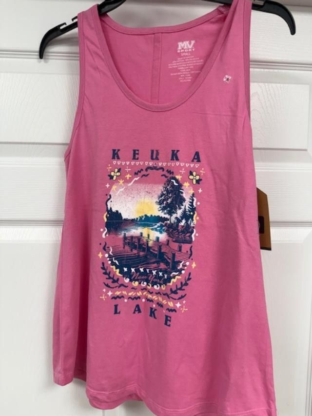 Keuka Lake Dock Scene Tank Top