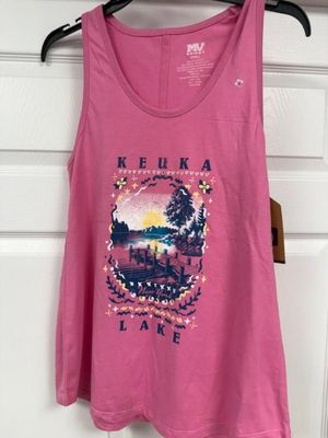Keuka Lake Dock Scene Tank Top