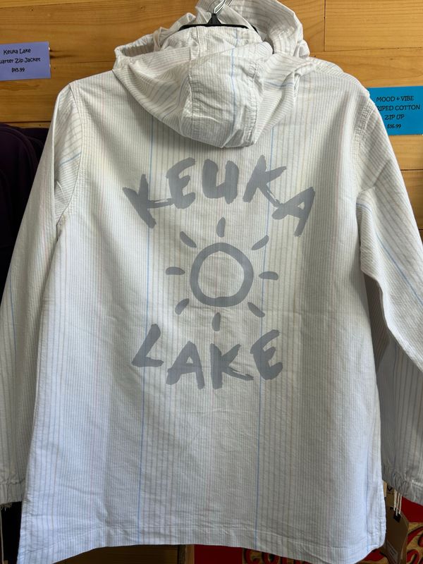 Keuka Lake Poplin Full Zip Up Jacket