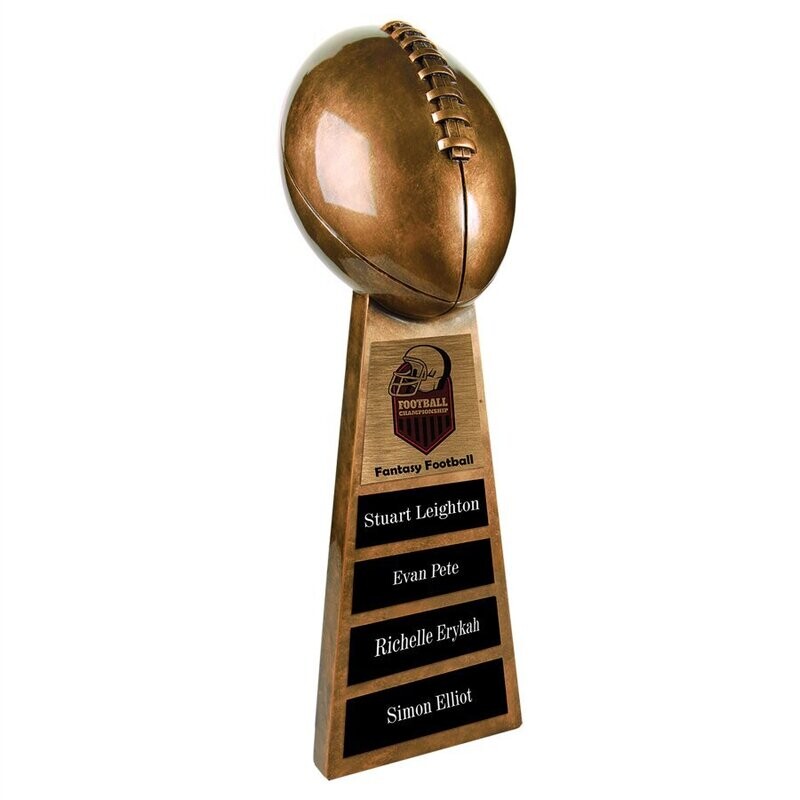 Antique Gold Football Resin
