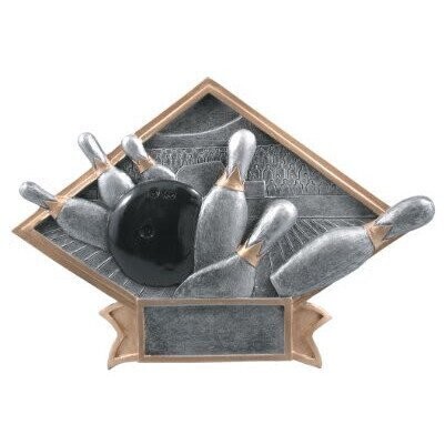 Bowling Diamond Plate 8.5" x 6"