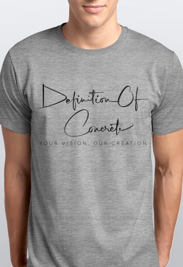 Large Print Logo Grey & Black