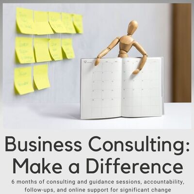 Business Consulting - Make A Difference (6-month coaching program)