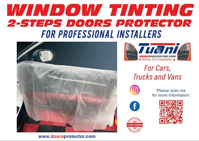 DOOR PROTECTOR ( Window Tinting SMOKE door panel guard)
