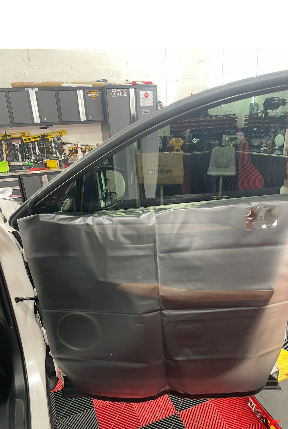 One REUSABLE door cover with reusable Velcro strips