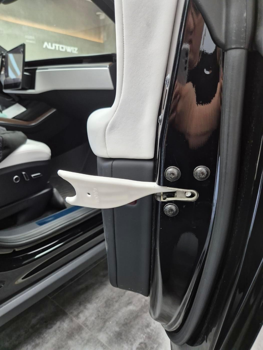 Frameless Car Window Tint Installation Kit, Tint car Door Stopper, Safe Window tinting, Frameless car Tinting Tools, White