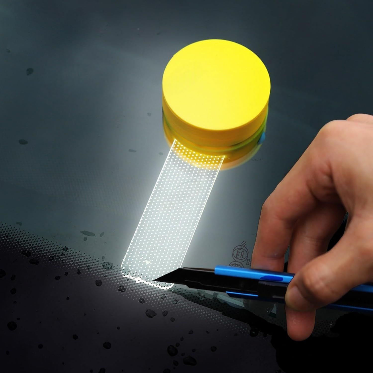 Magnet-Attached LED Tinting Light, Window Film Cutting, Car Tint Edge-Cutting, Car Tint Magnetics Edge Rechargeable Lighting Tool Professional for Window, with Silicone Grip Magnet-Attached LED Tinting Light, Window Film Cutting, Car Tint Edge-Cutting, Car Tint Magnetics Edge Rechargeable Lighting Tool Professional for Window, with Silicone Grip