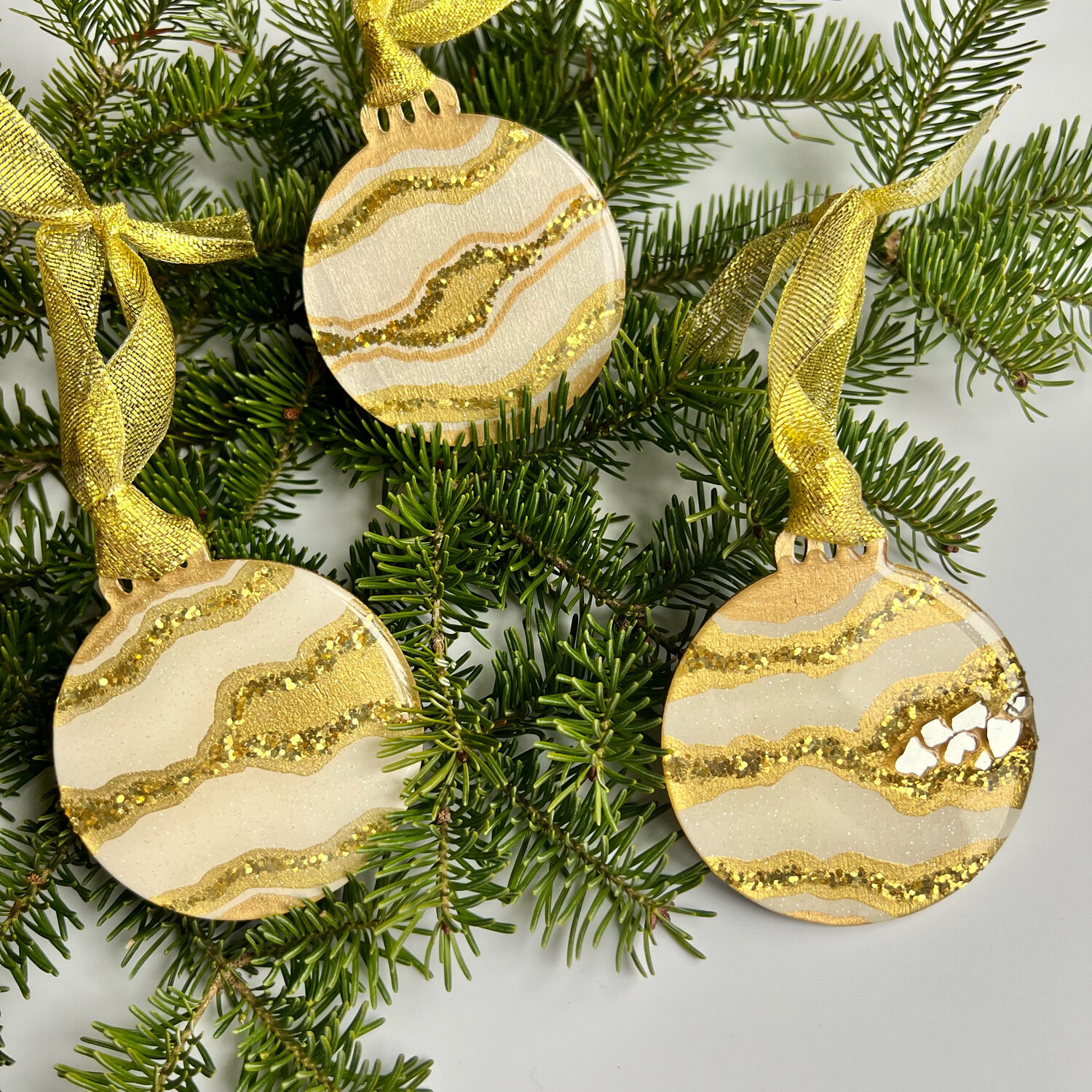 Gold Bling Ornaments