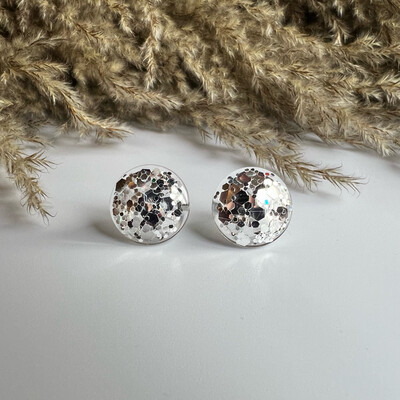 Silver Bling Studs (2 sizes)
