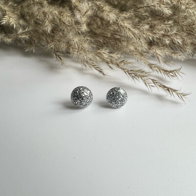 Small Silver Bling Studs (2 sizes)