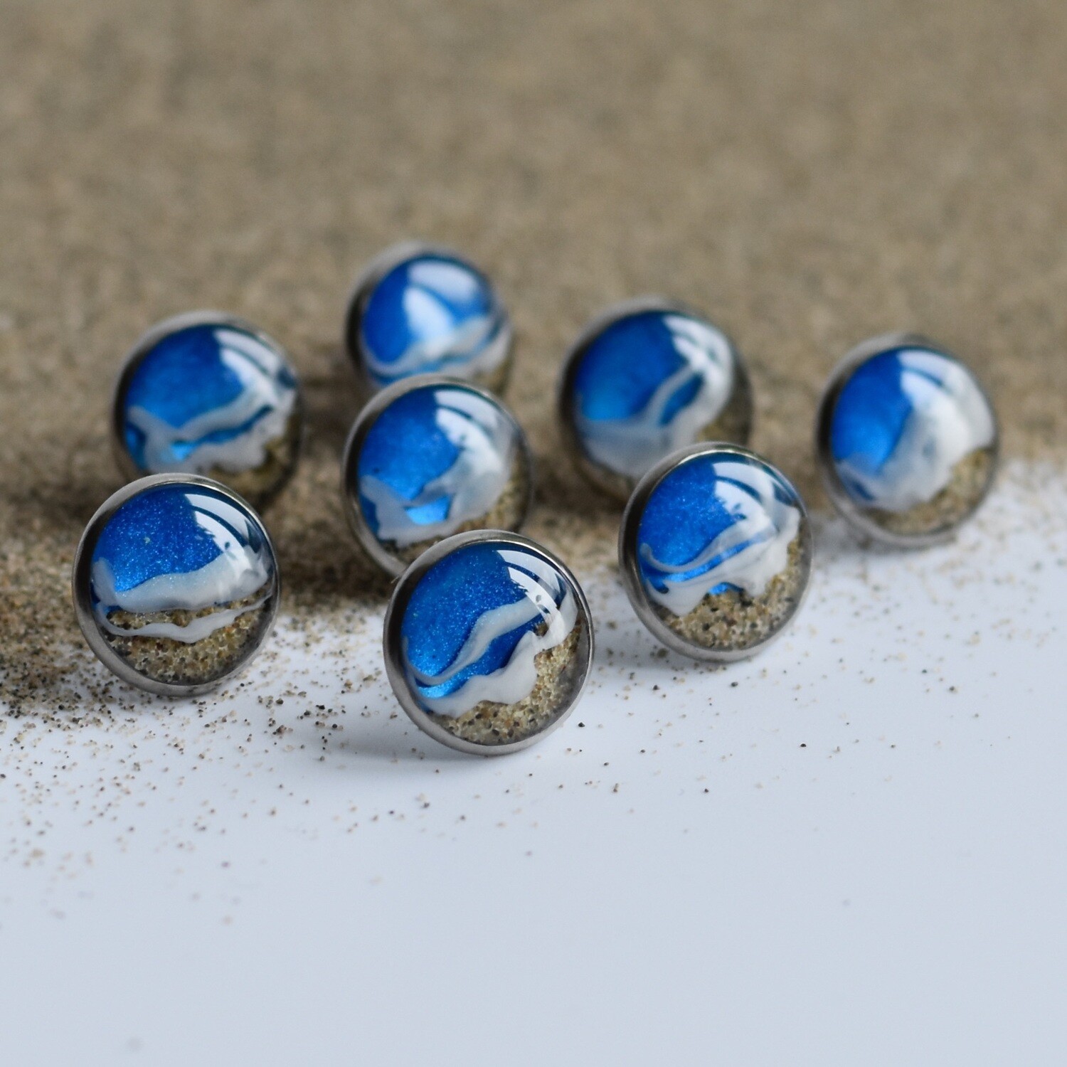 Royal Beach Studs With Local Sand (2 sizes)