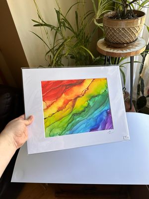 Rainbow Dreams (print) on Mat
