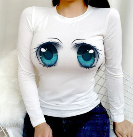 Camiseta feminina manga comprida
