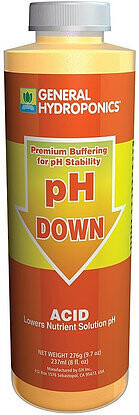 General Hydroponics pH Down Acid 8oz