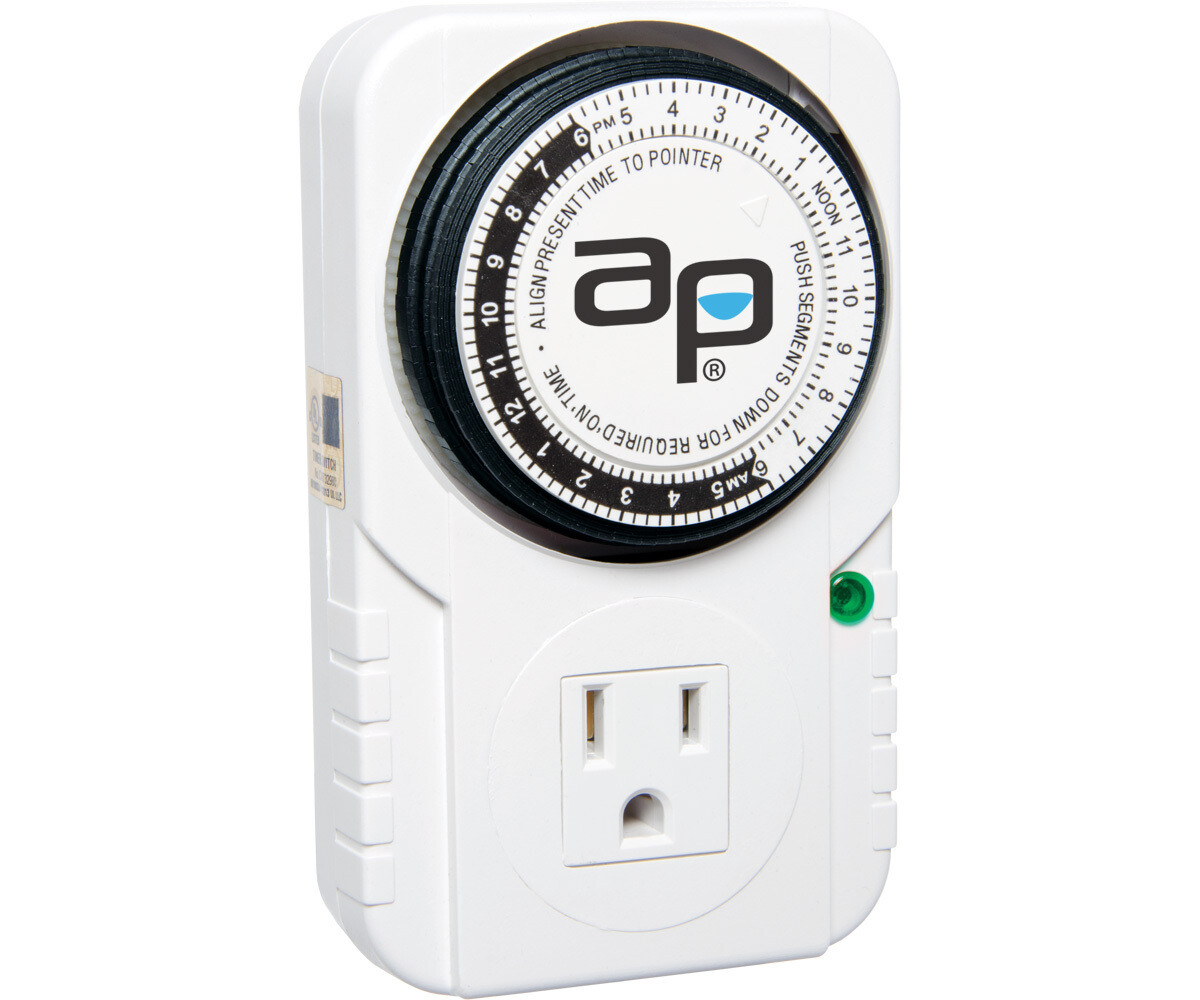 Autopilot SINGLE ANALOG Grounded Timer, 15 Amp