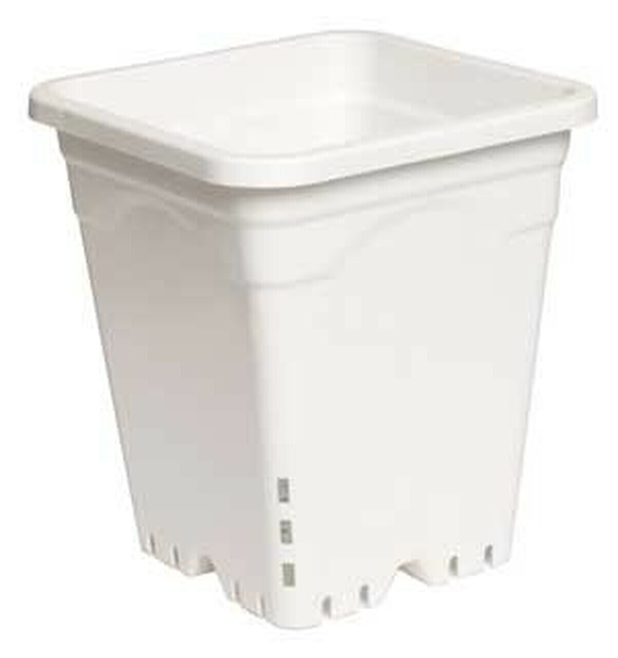 Active Aqua 9x9&quot; Square White Pot, 10&quot; tall