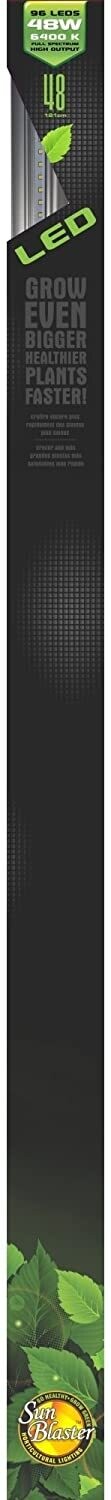 SunBlaster LED 6400K 48W strip light, 4 foot