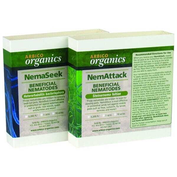 ARBICO Organics NemAttack™ &amp; NemaSeek™ Combo Pack Sf/Hb (10 million each)