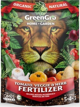 GreenGro Home &amp; Garden Tomato, Veggie &amp; Herb Fertilizer - 4lb