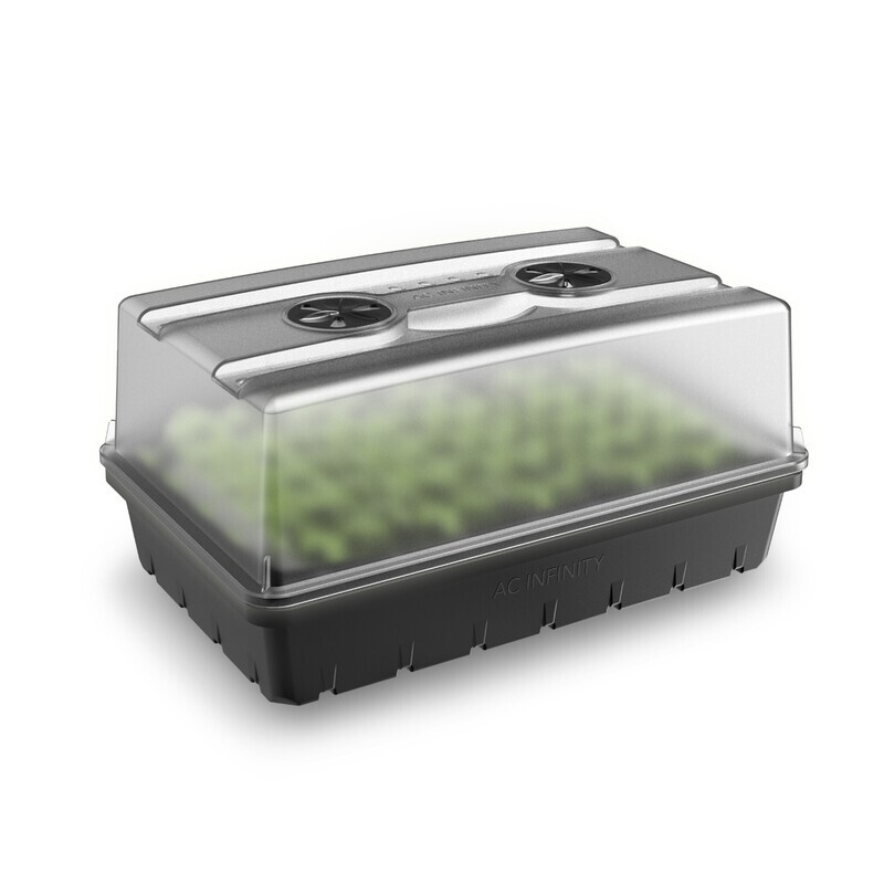 AC INFINITY Humidity Dome, Propagation Kit with Height Extension, 5X8 cell tray