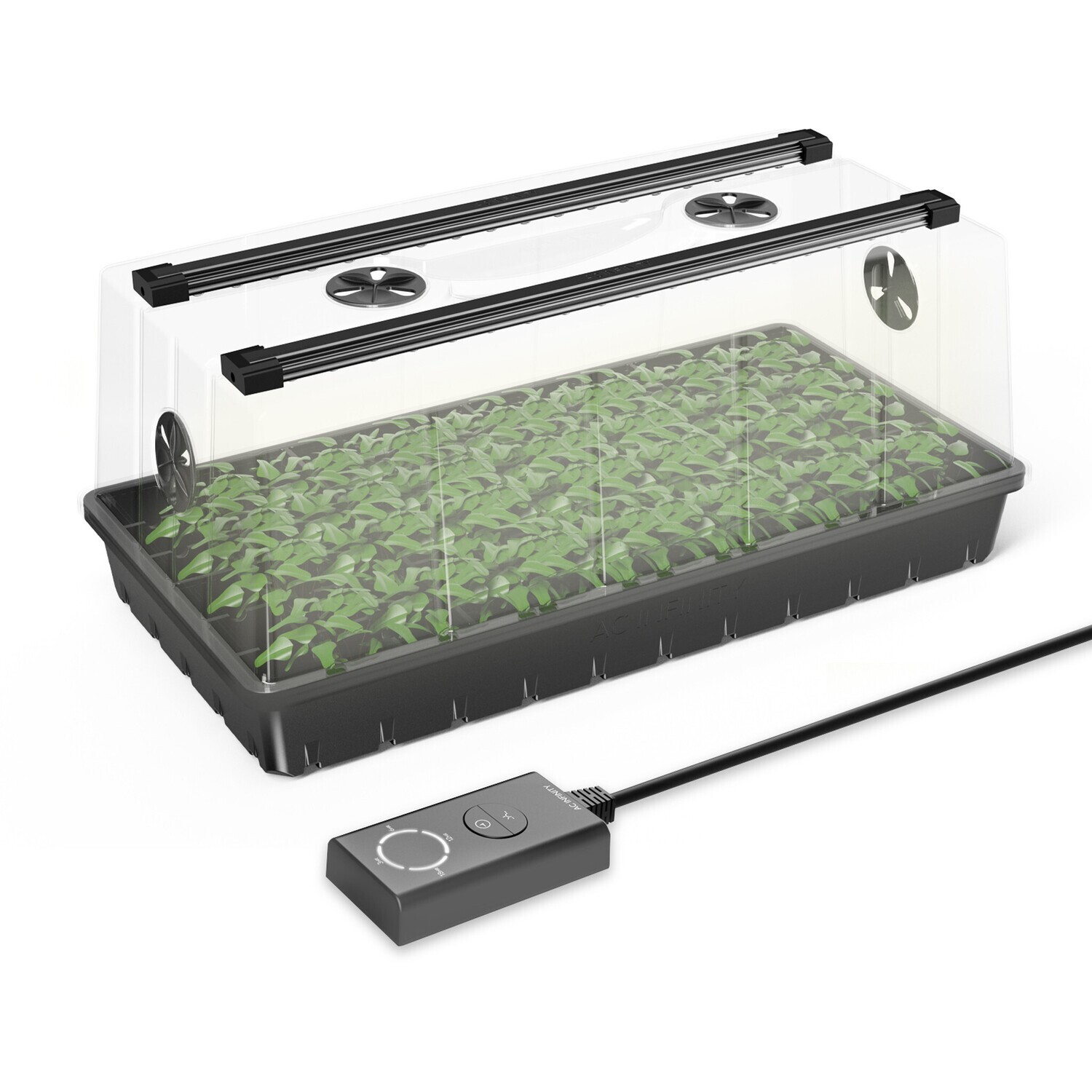 AC INFINITY Humidity Dome, Large Propagation Kit, 6x12 cell tray