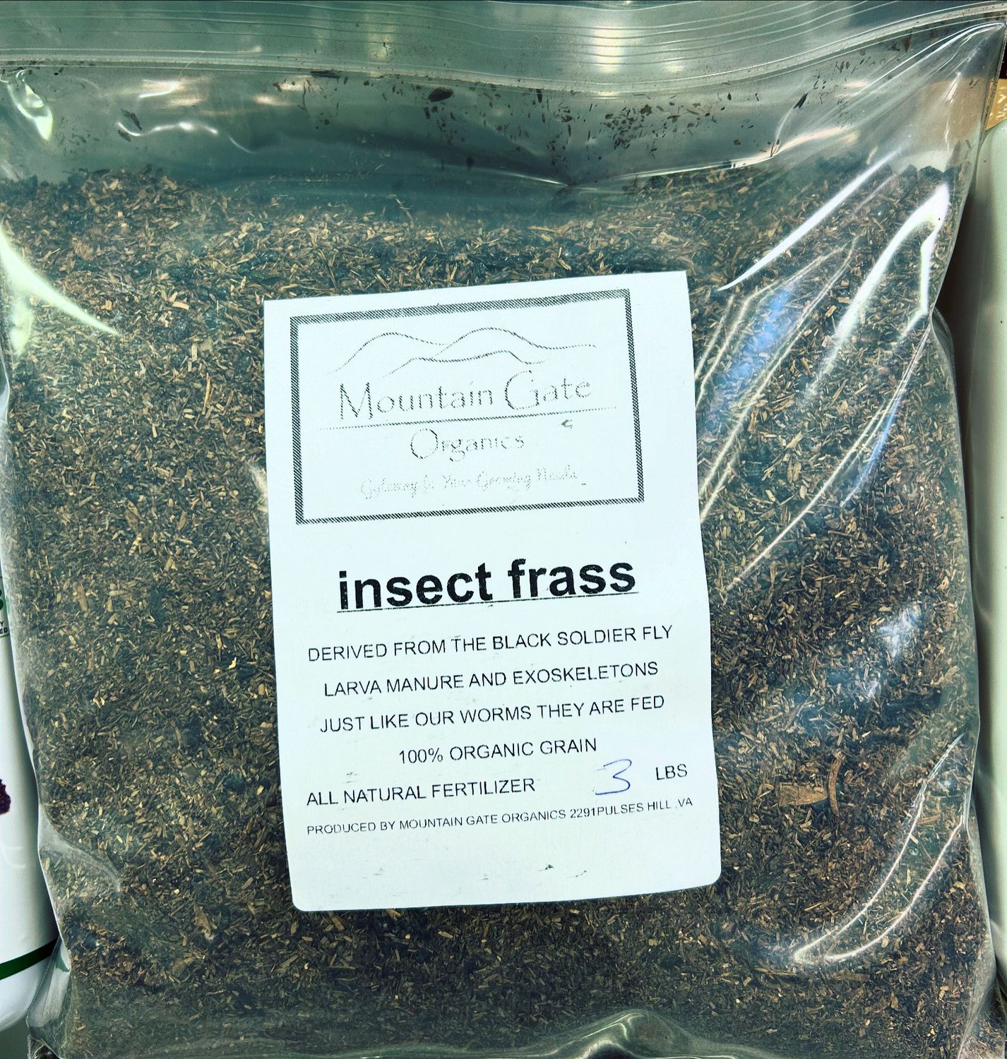 Mountain Gate Organics Insect Frass - 3 lb Bag