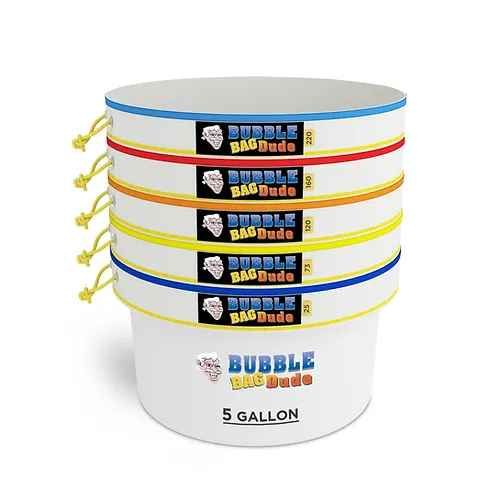 BUBBLEBAGDUDE 5 GAL - 5 Bag Kit (All Mesh) Extraction Bag
