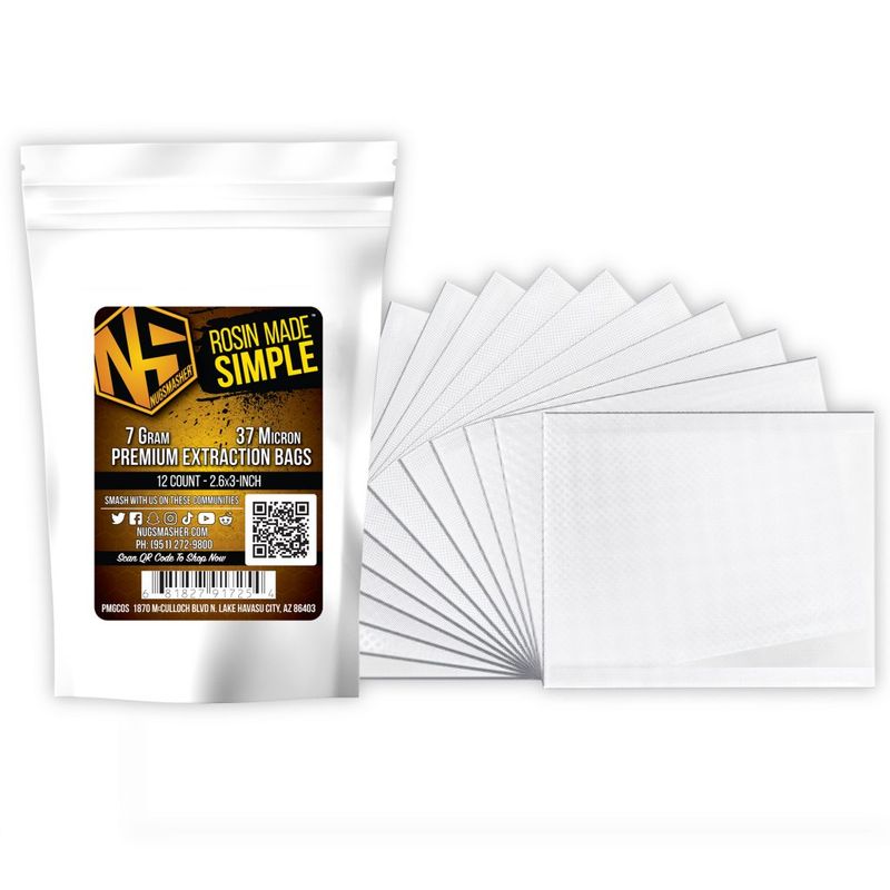 NugSmasher® Premium Extraction Bags 7 Gram, 90 Micron 