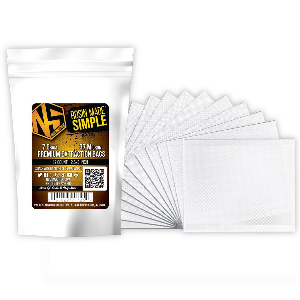 NugSmasher® Premium Extraction Bags 7 Gram, 160 Micron 