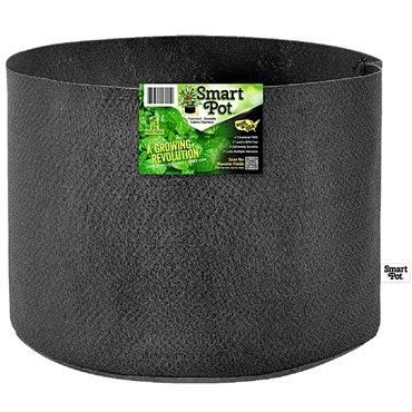 Smart Pot Fabric Aeration Container, Black, 25gal (21in Base x 15.5in H)