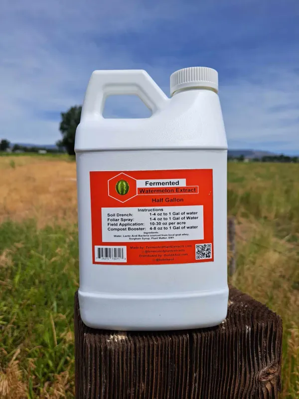 BuildASoil Fermented Plant Extracts: WATERMELON, 1/2 GAL