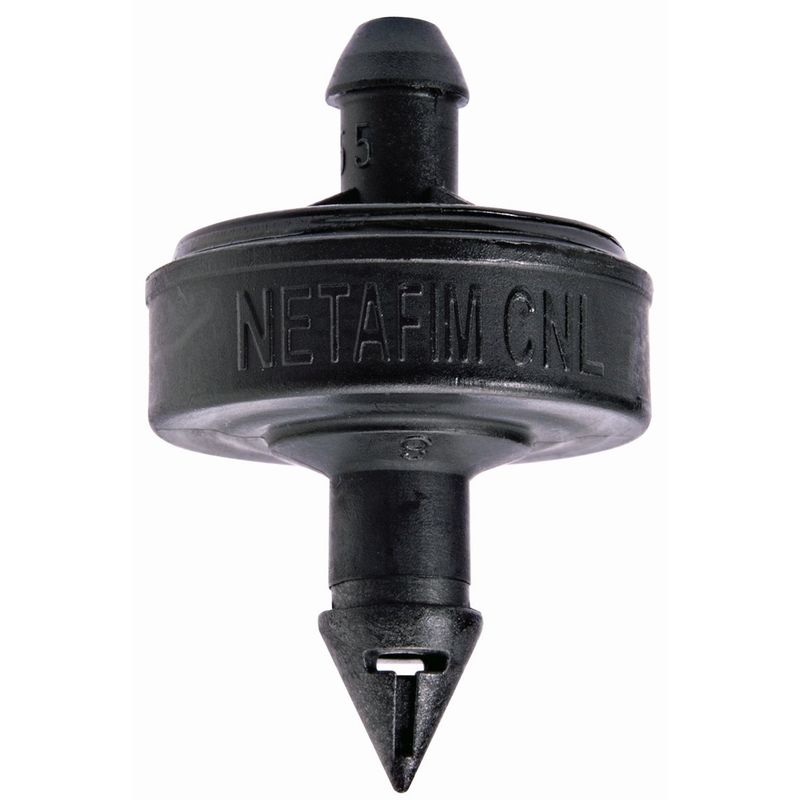 Netafim™ Woodpecker Jr. Pressure Compensating Junior Dripper - 1gph (GREY) 3mm Barbed Outlet 10.2 psi