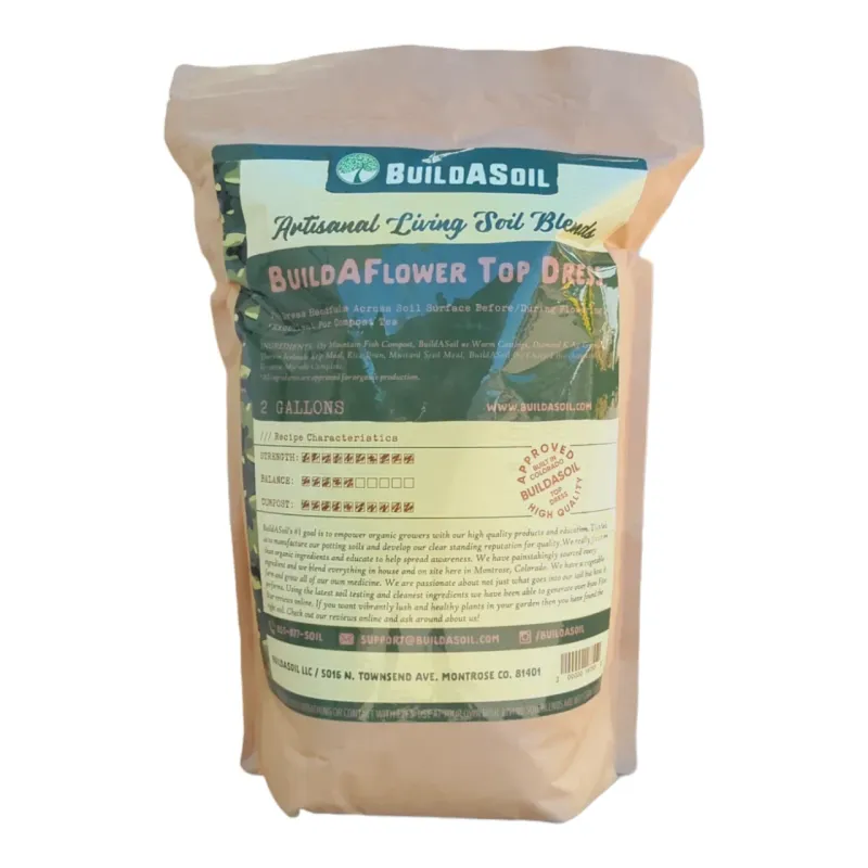 BuildASoil Build-A-Flower Top Dress Kit, 1 Gallon