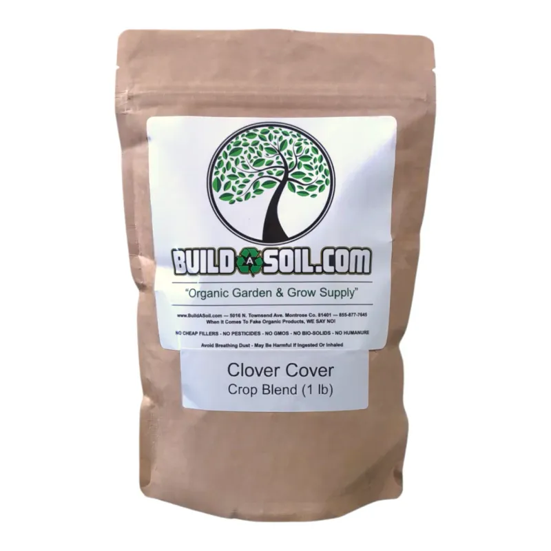 Clover Cover Crop Blend - 12 Seed BuildASoil Mix 60% Clover 1 LB 