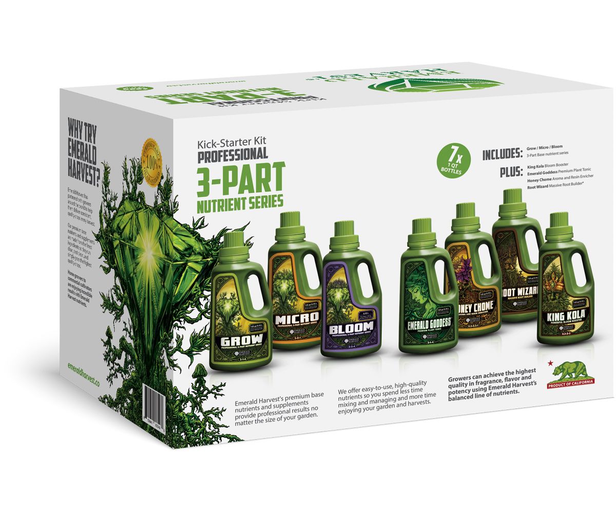 Emerald Harvest Kick-Starter Kit 3-Part Nutrient Series
