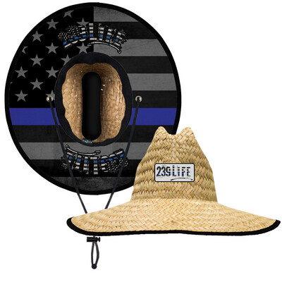 239Life Blue Line Straw Hat