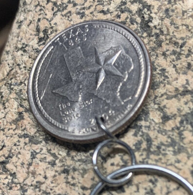 Any U.S. State Quarter Coin Keychain
