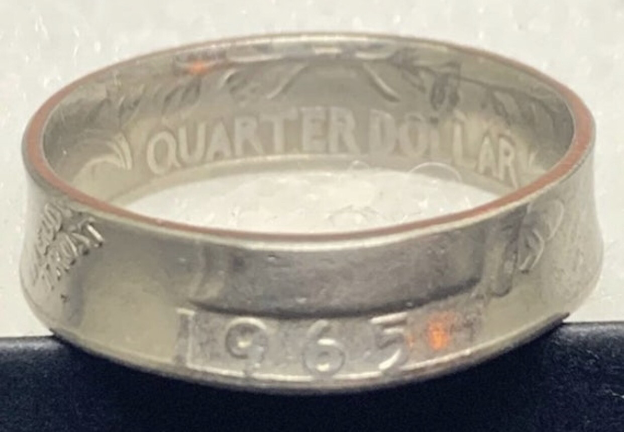 1965 - 1998 Quarter Copper Clad Coin Ring